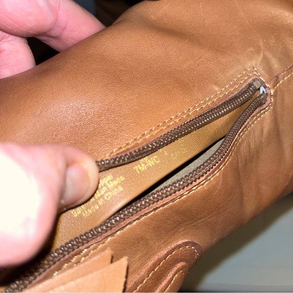 New 27 edit naturalizer cayce leather chestnut boots wide calf size 8.5 M - Picture 12 of 15